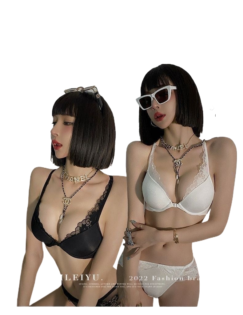 Bra Top Seamless - KUCLUT frontclosure lace bra with underwire,