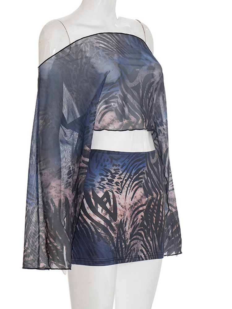 Kricesseen Sexy One Shoulder M - مراجعة Tie Dye Two Piece وسعره