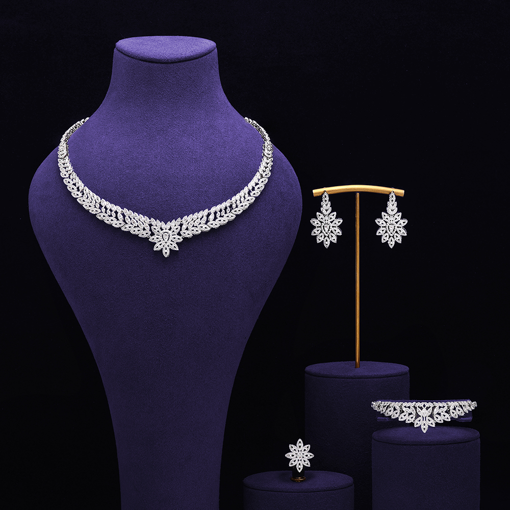 Trendy 4 Pieces Bride Zirconia - مراجعة Women Fashion Uae وسعره