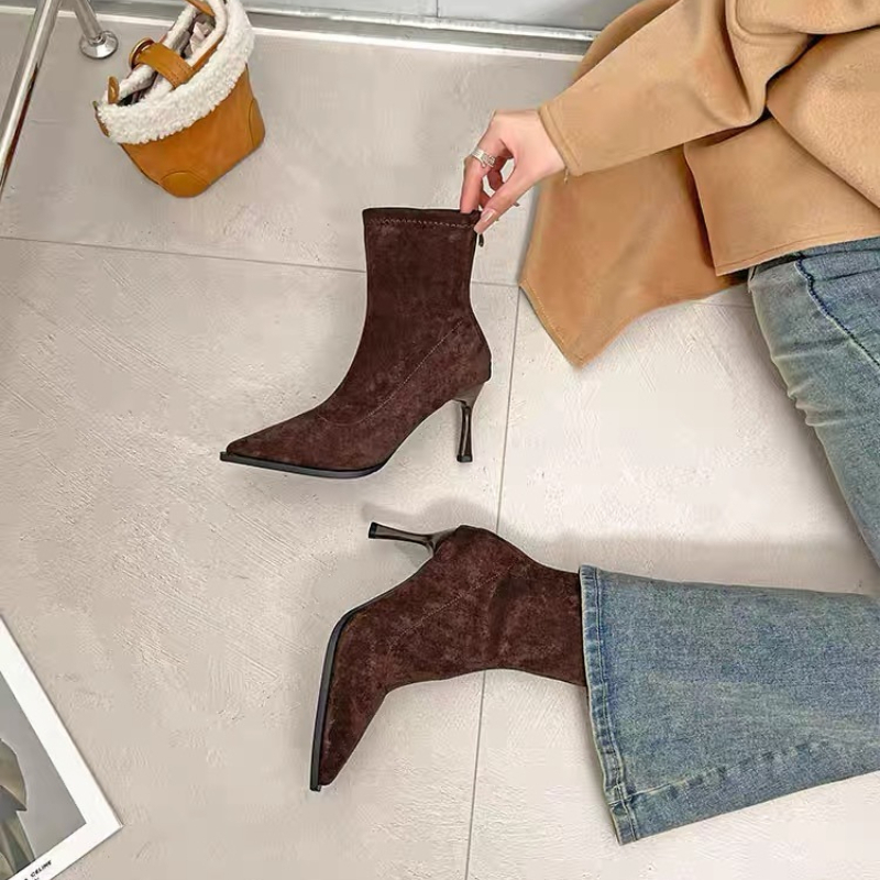 Pointed Ladies High Heel Ankle - مراجعة Women Fashion Trend 2025 وسعره