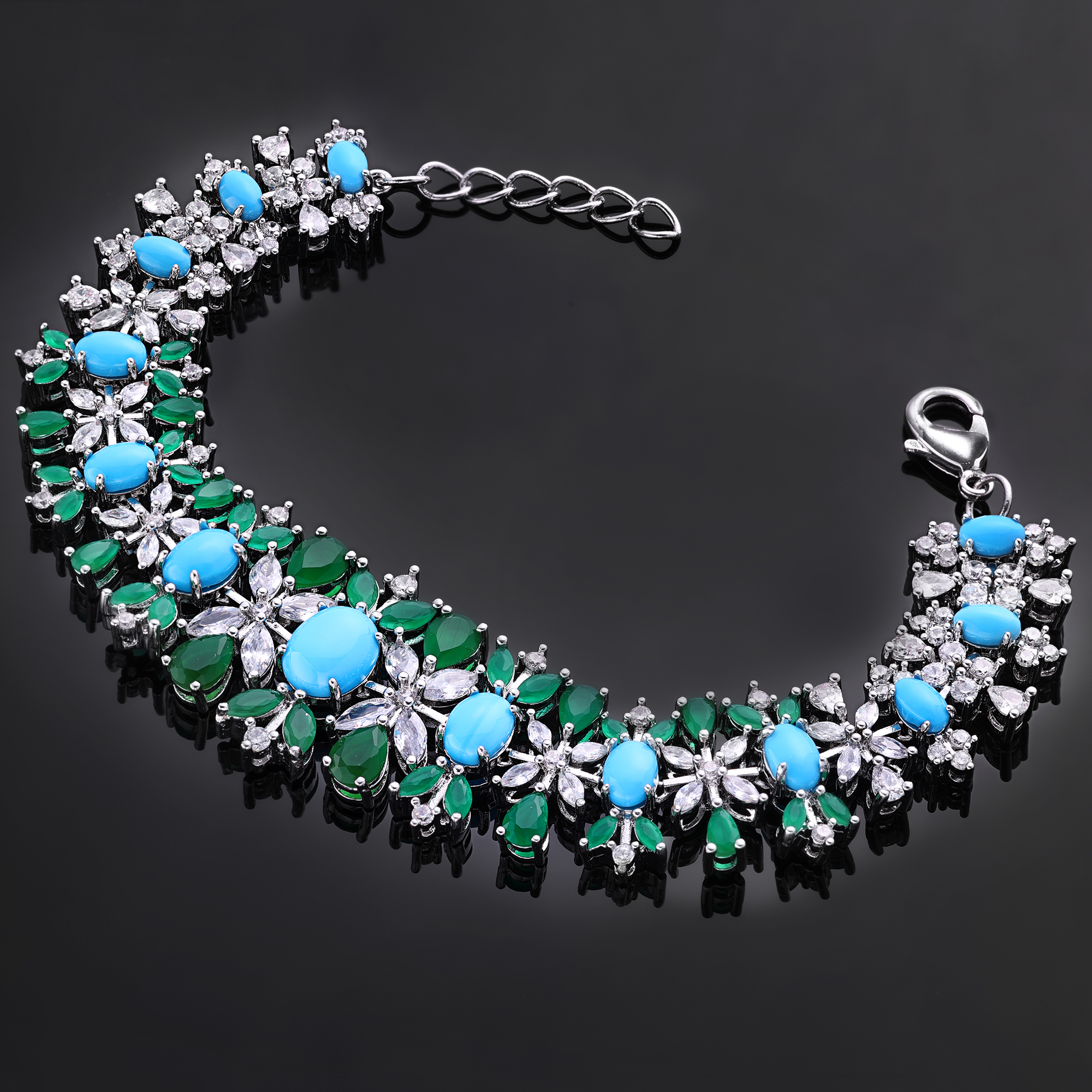 Luxury Turquoise CZ Bridal Wed - مراجعة Women Fashion Uae وسعره