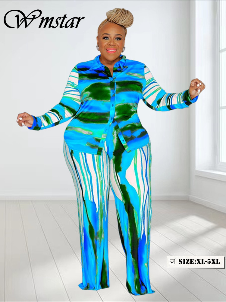 Wmstar Plus Size Two Piece Out - مراجعة Tie Dye Two Piece وسعره
