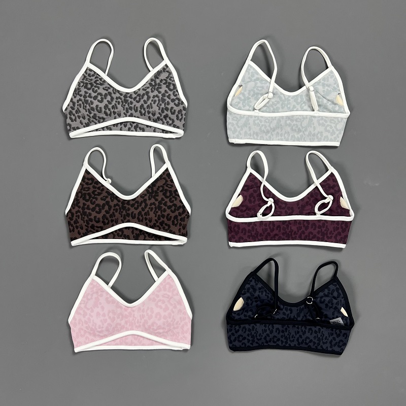 Leopard Print Sports Bra Women - مراجعة Bra Top Seamless وسعره