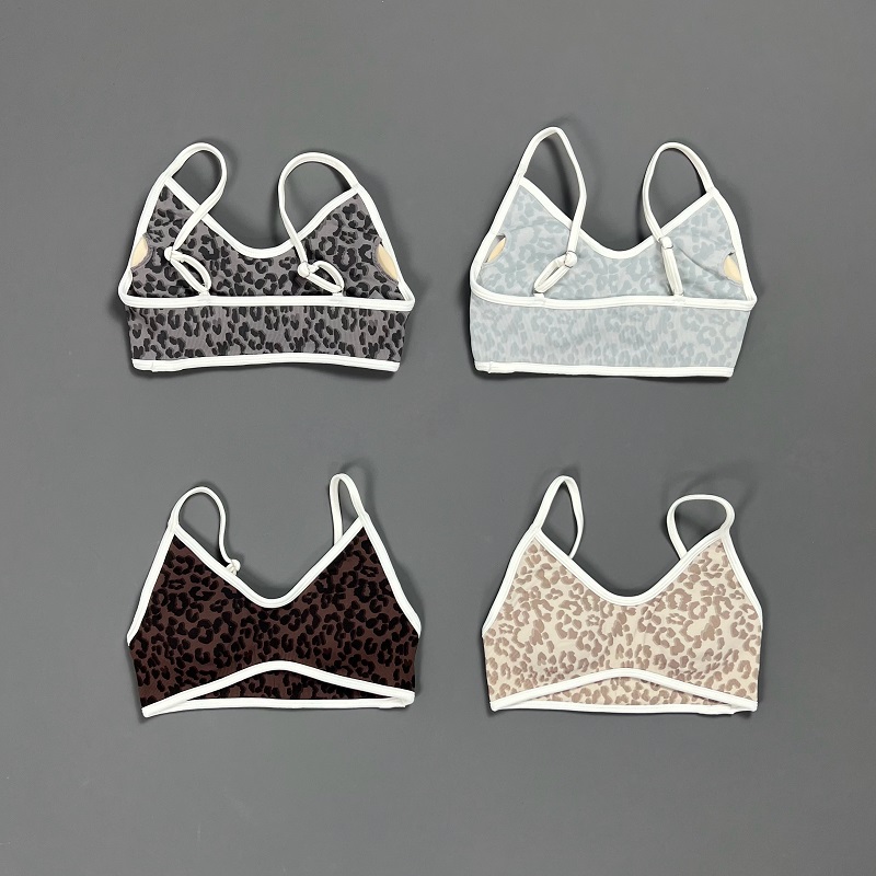 Leopard Print Sports Bra Women - مراجعة Bra Top Seamless وسعره