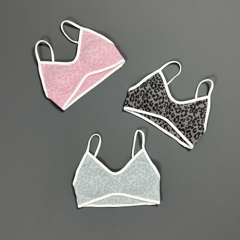 Leopard Print Sports Bra Women - مراجعة Bra Top Seamless وسعره