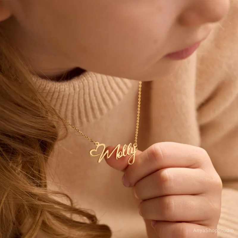 Custom Name Heart Necklace For - مراجعة Xl Women'S Fashion وسعره
