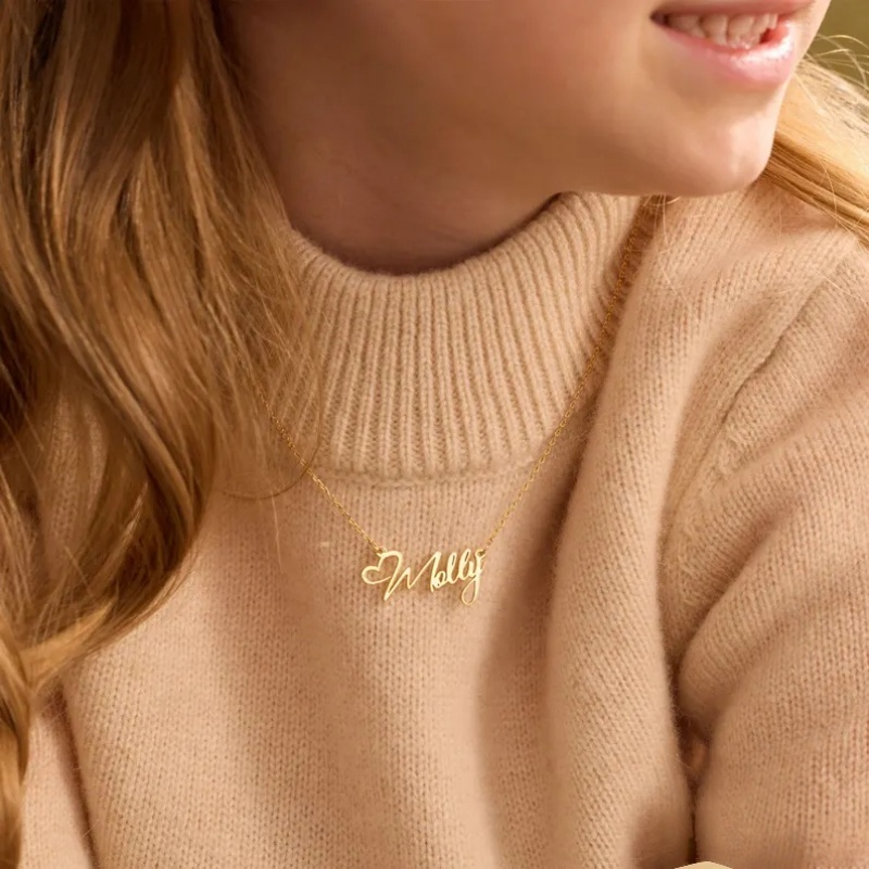 Custom Name Heart Necklace For - مراجعة Xl Women'S Fashion وسعره