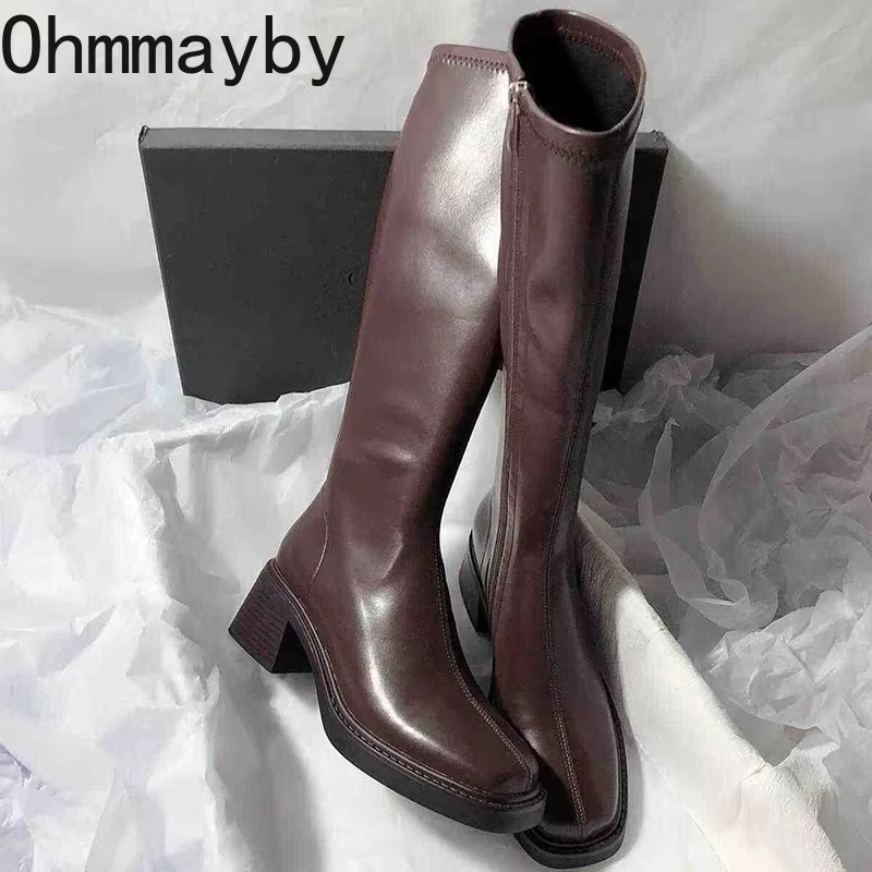 Vintage Thick Heel Women Knee  - مراجعة Women'S Fashion Knee High Boots وسعره