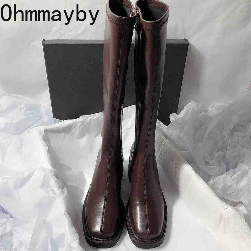 Vintage Thick Heel Women Knee  - مراجعة Women'S Fashion Knee High Boots وسعره