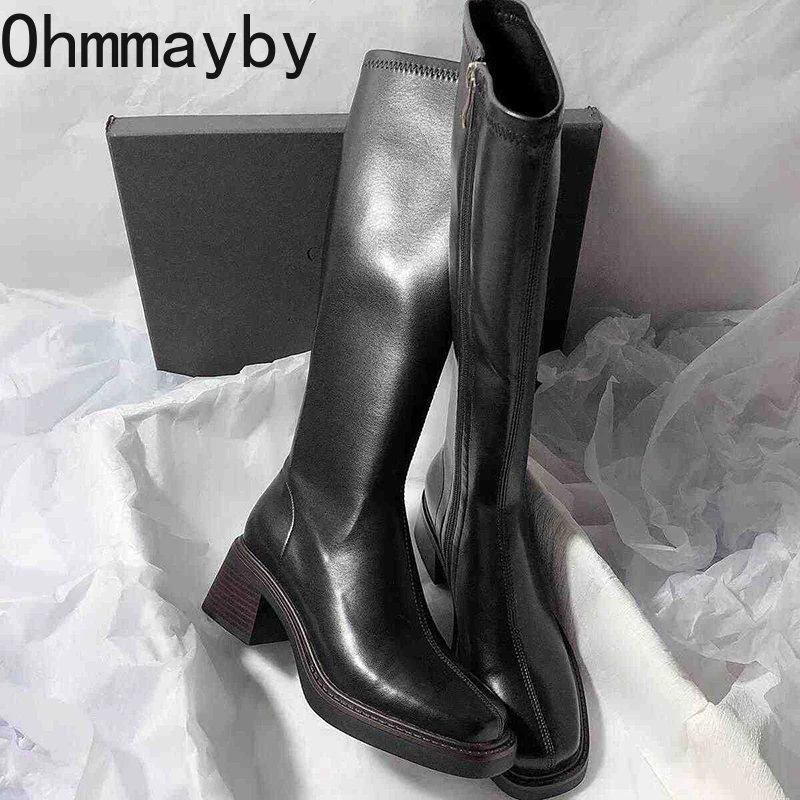 Vintage Thick Heel Women Knee  - مراجعة Women'S Fashion Knee High Boots وسعره
