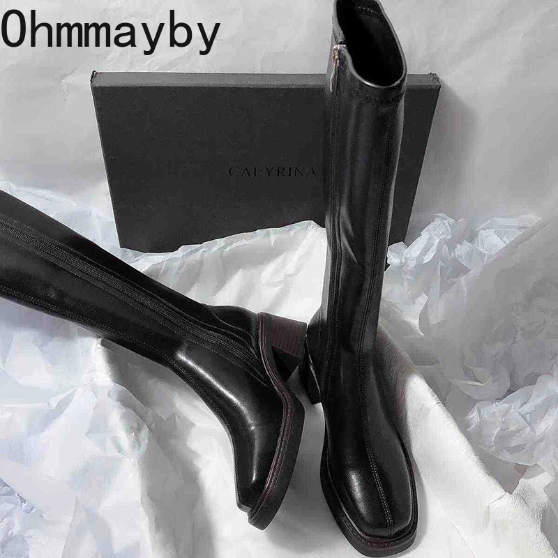 Vintage Thick Heel Women Knee  - مراجعة Women'S Fashion Knee High Boots وسعره
