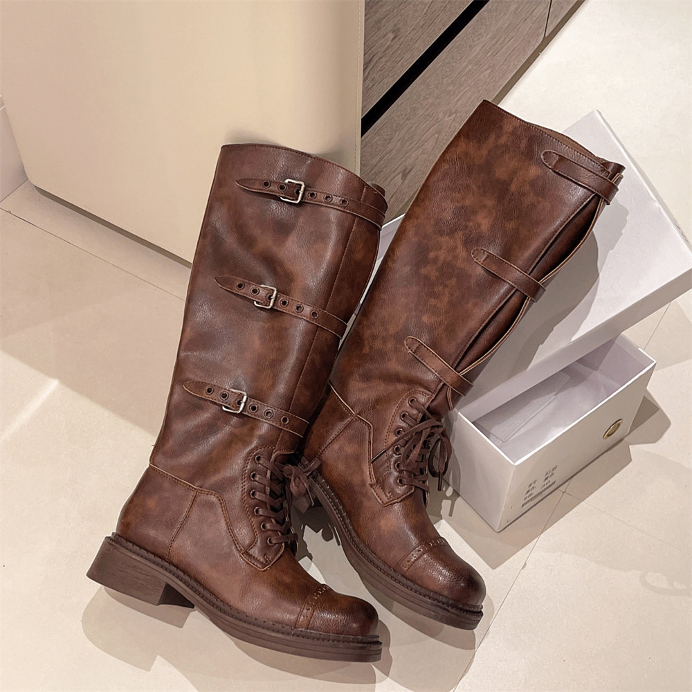 Women's Knee High Boots Vintag - مراجعة Women'S Fashion Knee High Boots وسعره