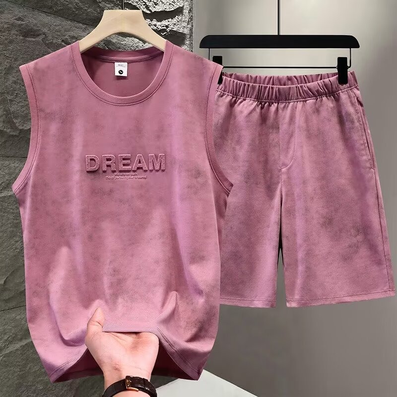 Summer 2pcs Tie Dye Vest Sets  - مراجعة Tie Dye Two Piece وسعره