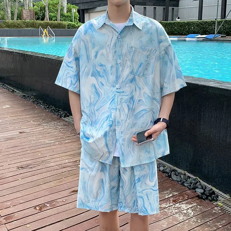 Men's Hawaiian Beach Tie Dye S - مراجعة Tie Dye Two Piece وسعره