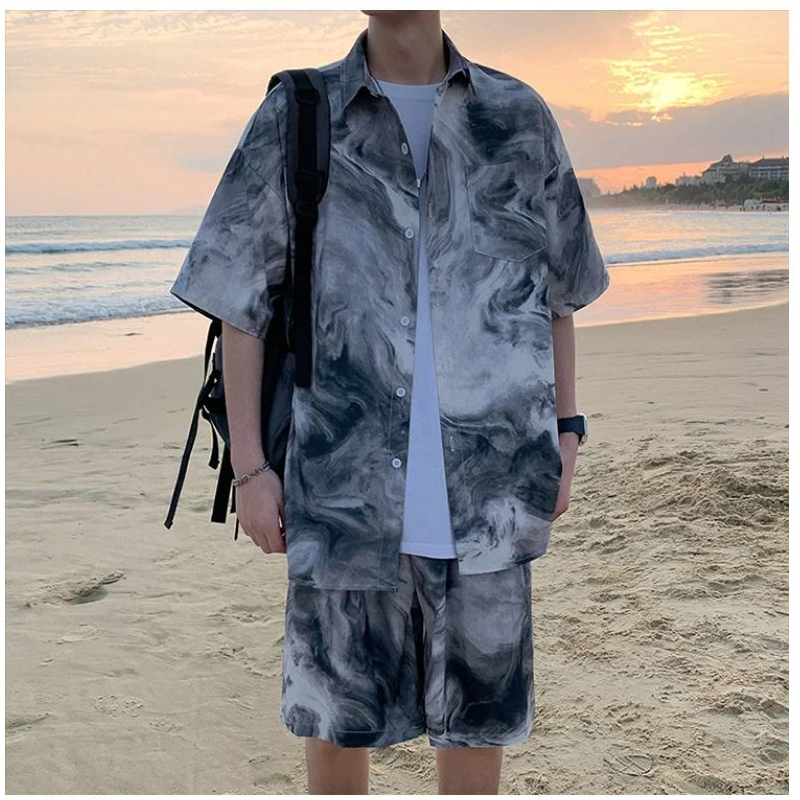 Men's Hawaiian Beach Tie Dye S - مراجعة Tie Dye Two Piece وسعره