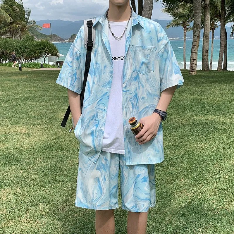 Men's Hawaiian Beach Tie Dye S - مراجعة Tie Dye Two Piece وسعره