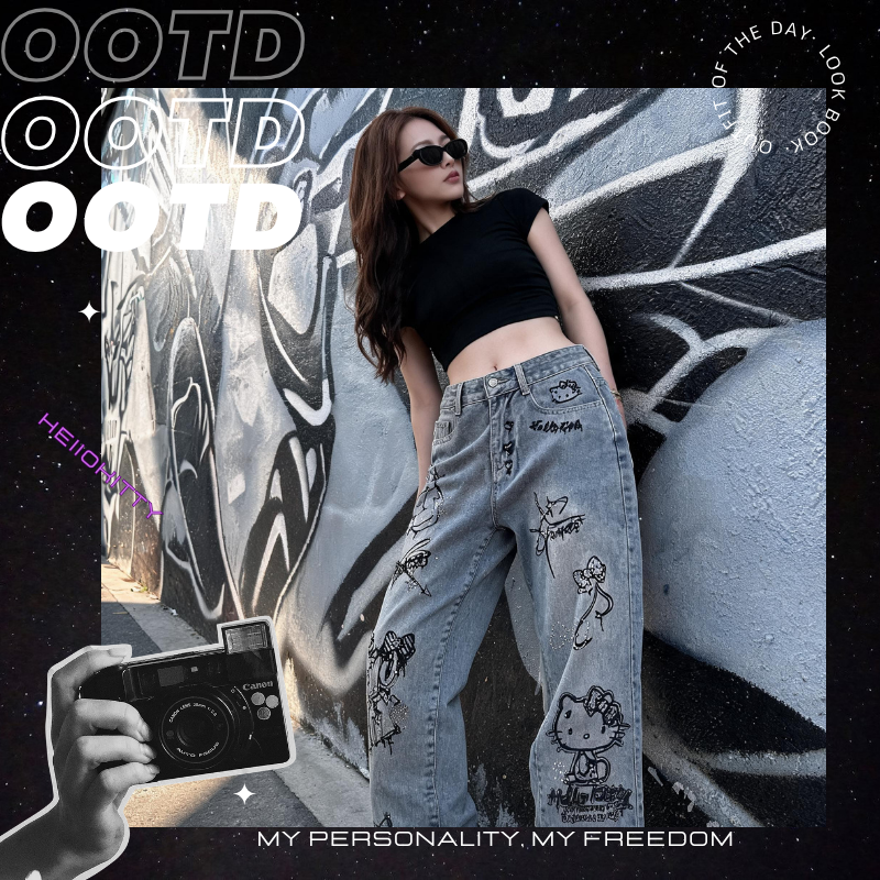 Cute Keiokitty Rhinestone Graf - مراجعة Xl Women'S Fashion وسعره