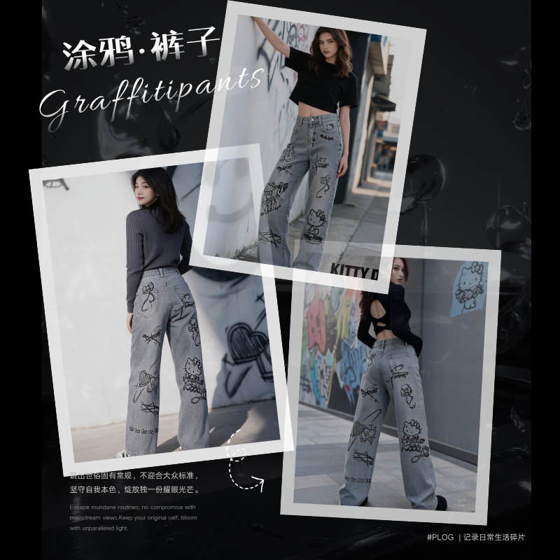 Cute Keiokitty Rhinestone Graf - مراجعة Xl Women'S Fashion وسعره
