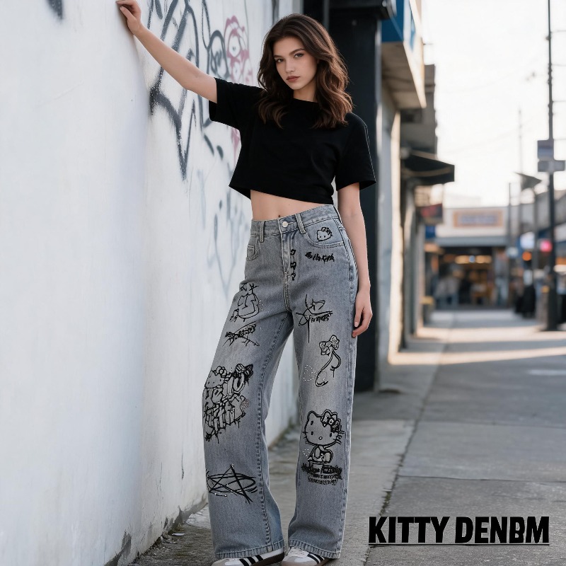 Cute Keiokitty Rhinestone Graf - مراجعة Xl Women'S Fashion وسعره