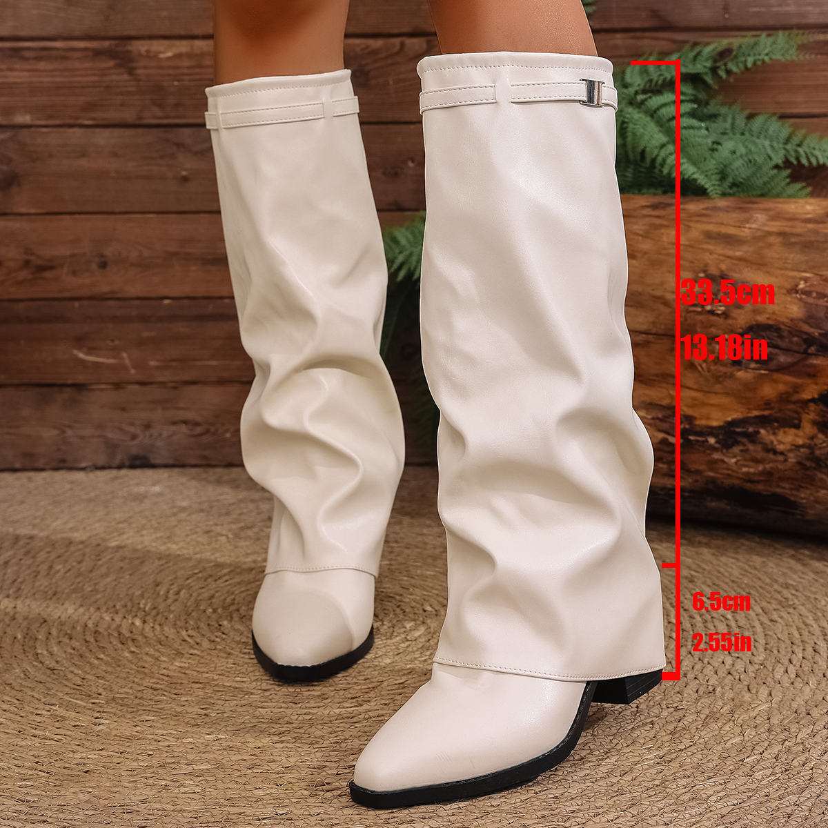 2025 Fashion High Heel Knee Hi - مراجعة Women'S Fashion Knee High Boots وسعره