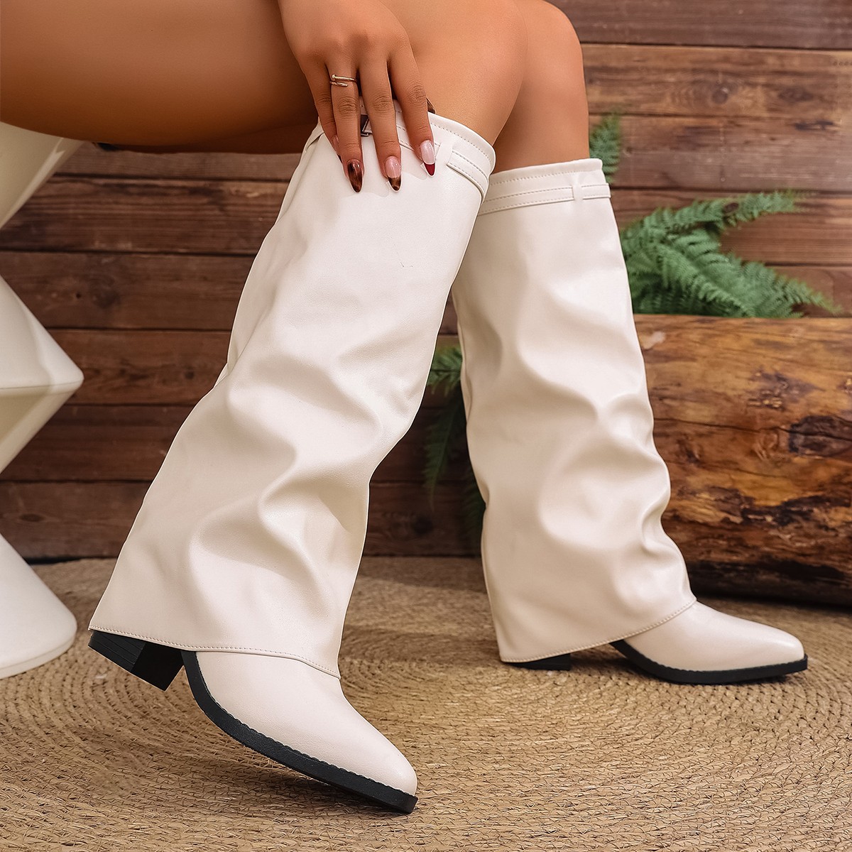 2025 Fashion High Heel Knee Hi - مراجعة Women'S Fashion Knee High Boots وسعره