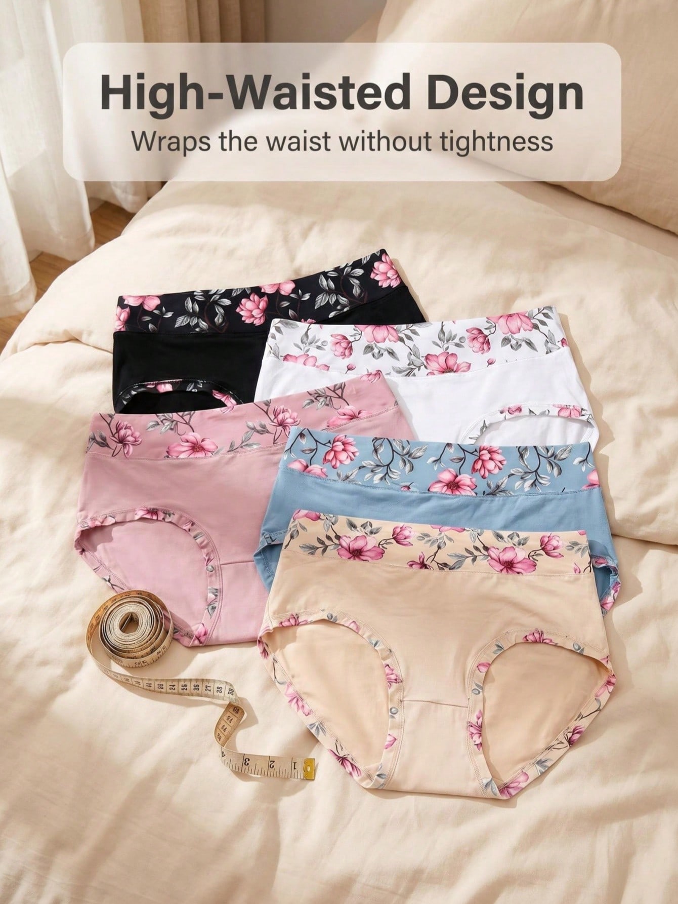 5PCS Plus Size Women's Flower  - مراجعة Women'S Fashion Trends وسعره