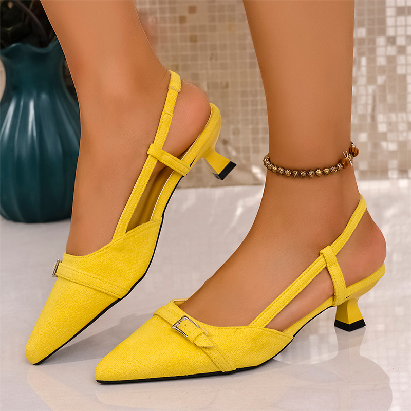 Fashion Yellow High Heels Sand - مراجعة Women'S Fashion Spring 2025 وسعره