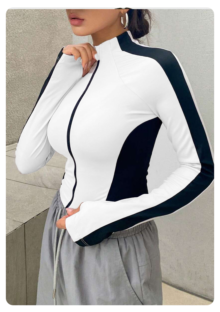 Yoga Clothes Stand Up Collar J - مراجعة Women'S Fashion Trends وسعره