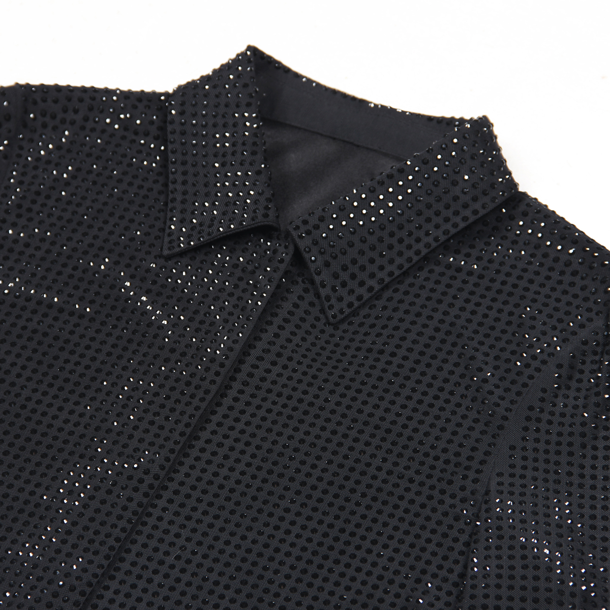 S-XL Mesh Glitter Long Sleeve  - مراجعة Xl Women'S Fashion وسعره
