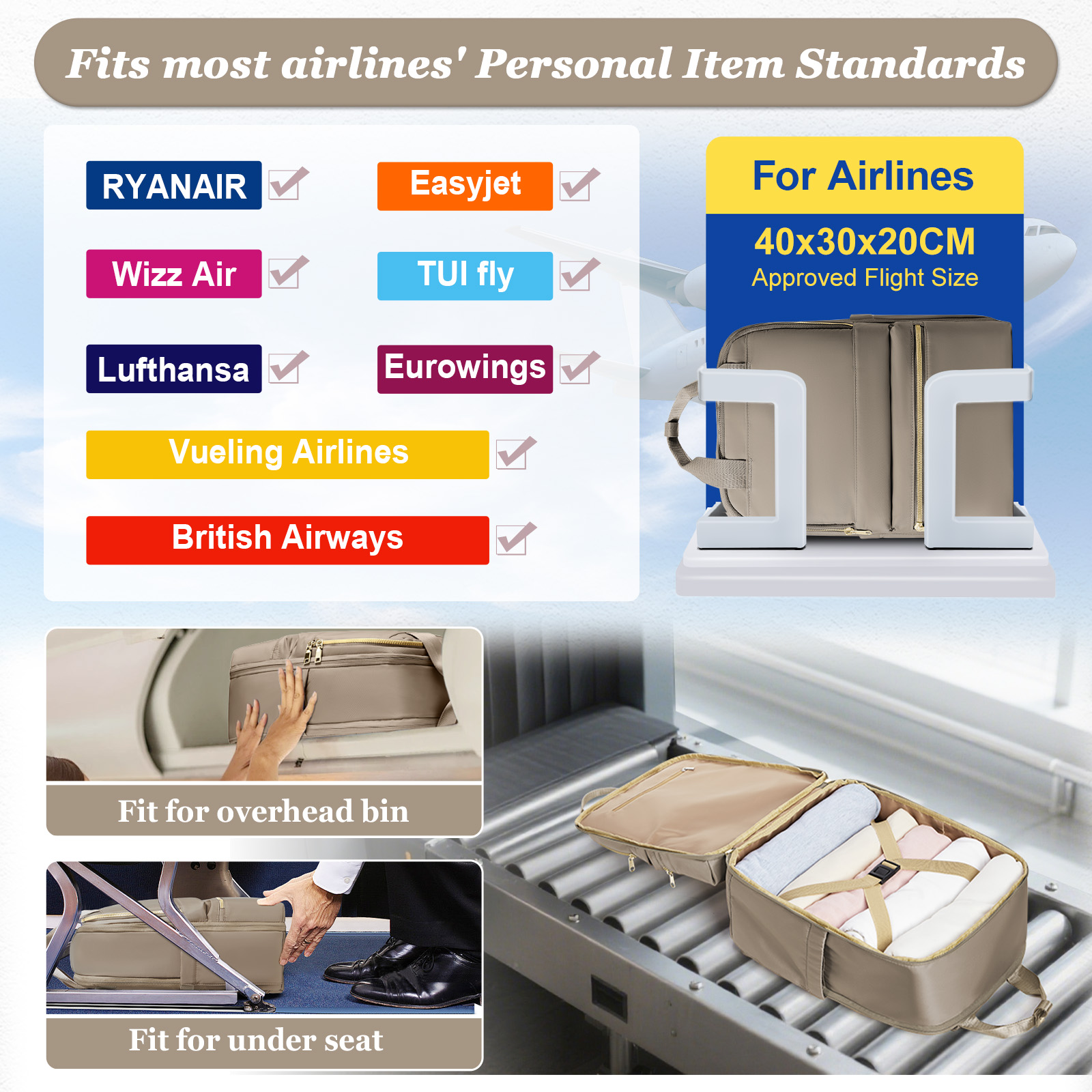 Ryanair 40x30x20 Travel Backpa - مراجعة Women'S Fashion Trends وسعره