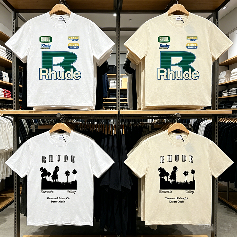 Streetwear Brand Rhude T-shirt - مراجعة Women Fashion Brand Logo وسعره