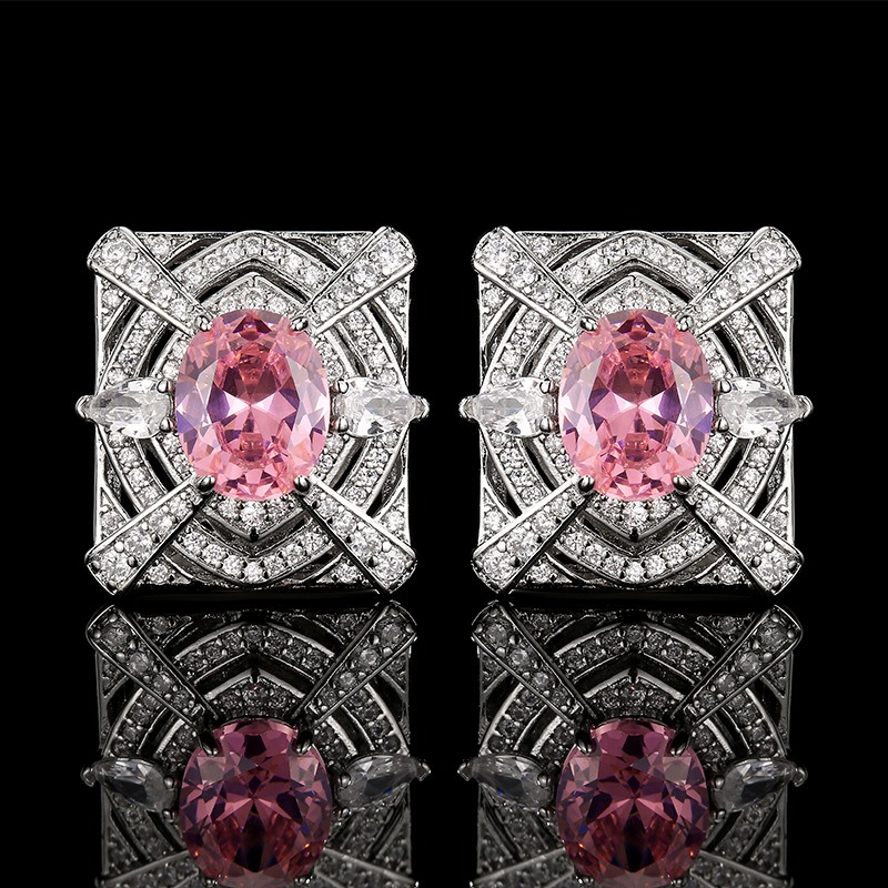 Pink Zirconia Necklace Earring - مراجعة Women Fashion Uae وسعره