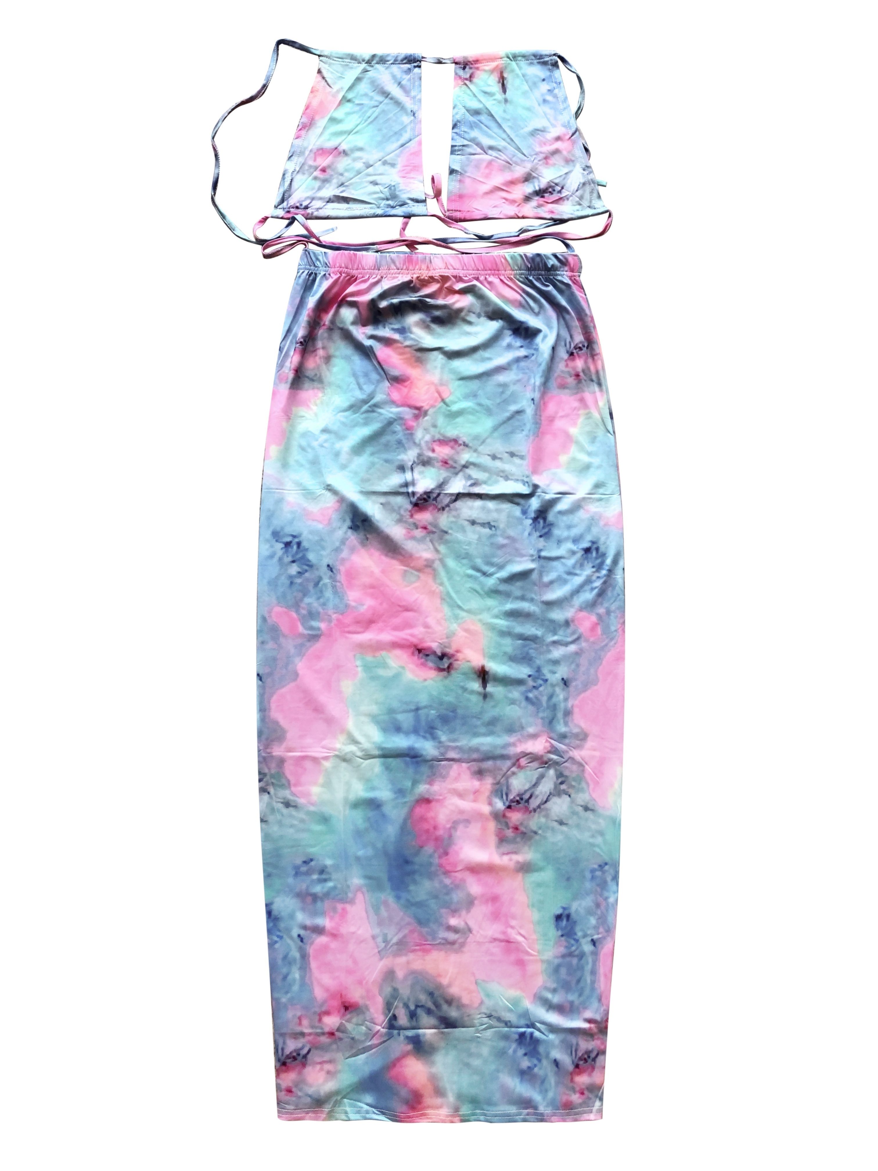 Tie Dye Sexy Two-piece Set, Ha - مراجعة Tie Dye Two Piece وسعره