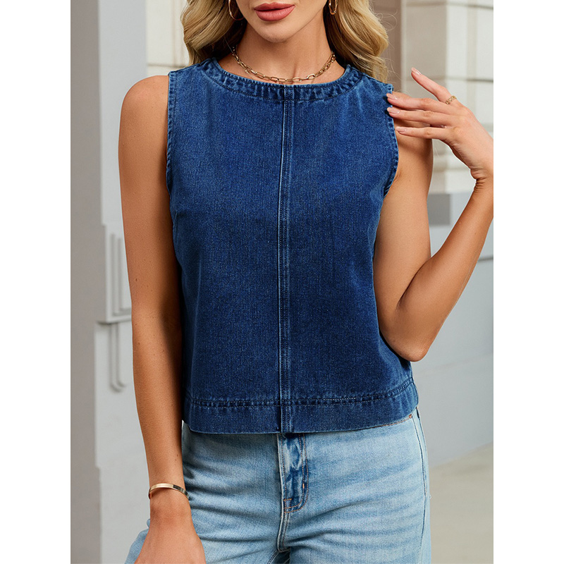 Benuynffy Casual Round Neck De - مراجعة Women Fashion Vest وسعره
