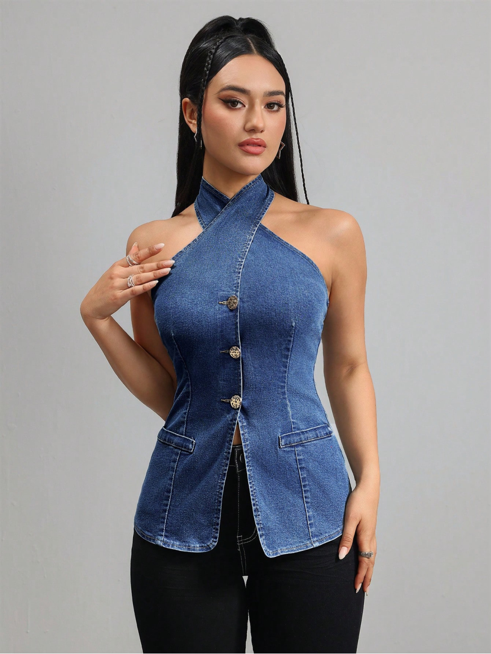 2026 new neck hanging sleevele - مراجعة Women Fashion Vest وسعره