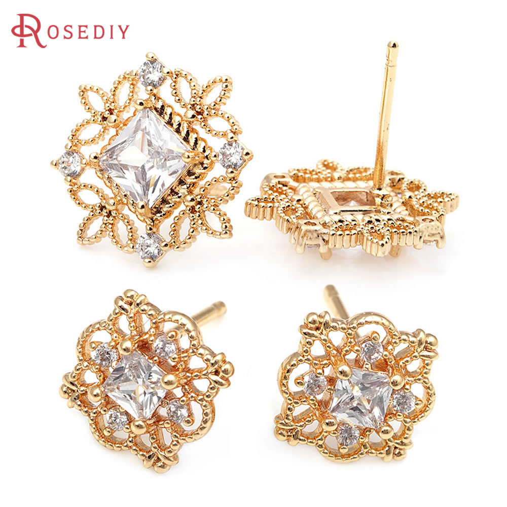 4PCS 18K Gold Color Brass Zirc - مراجعة Women'S Fashion Website وسعره