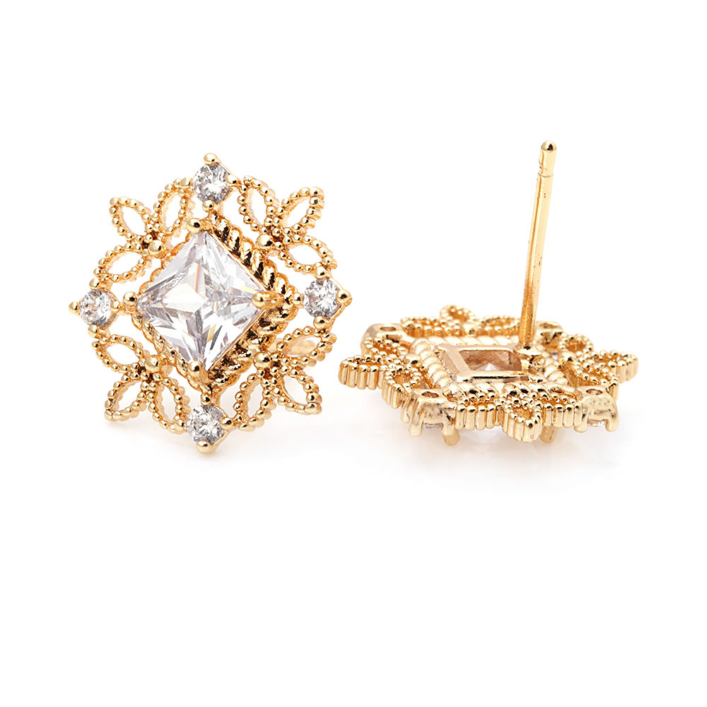 4PCS 18K Gold Color Brass Zirc - مراجعة Women'S Fashion Website وسعره