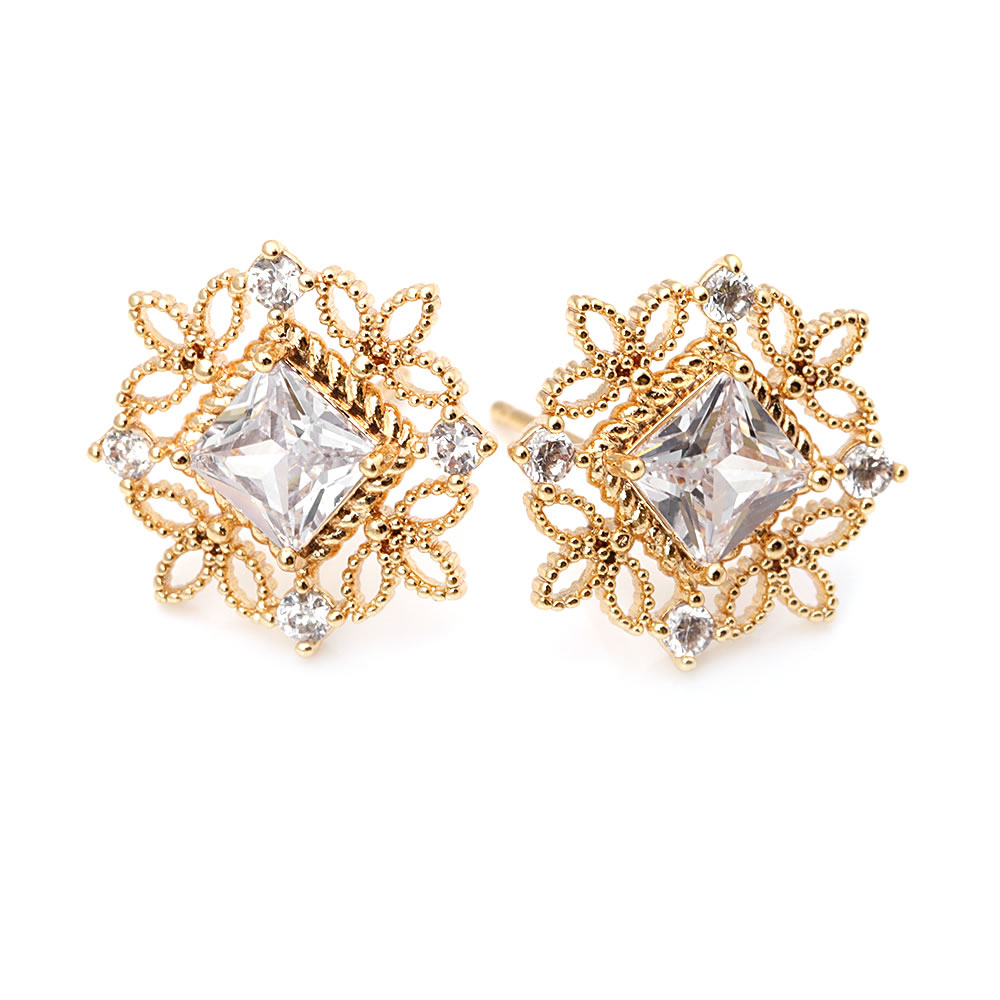 4PCS 18K Gold Color Brass Zirc - مراجعة Women'S Fashion Website وسعره