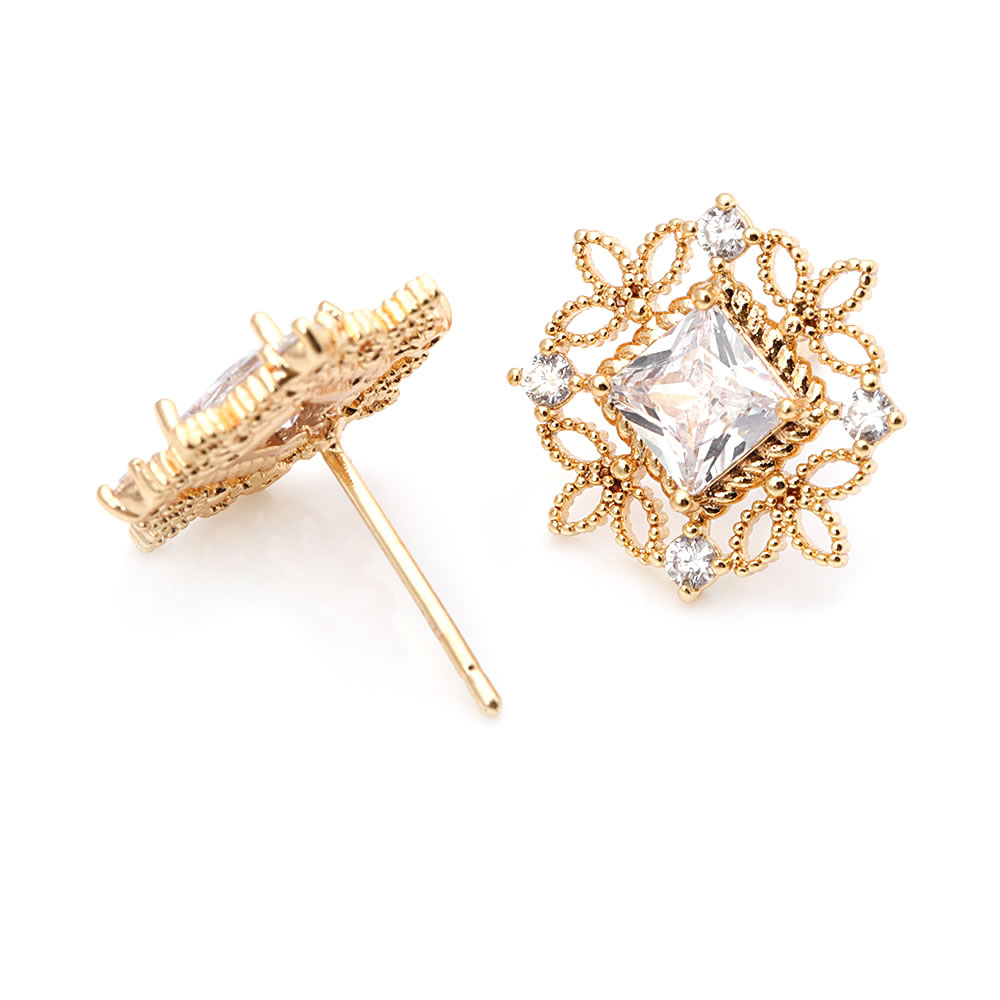 4PCS 18K Gold Color Brass Zirc - مراجعة Women'S Fashion Website وسعره