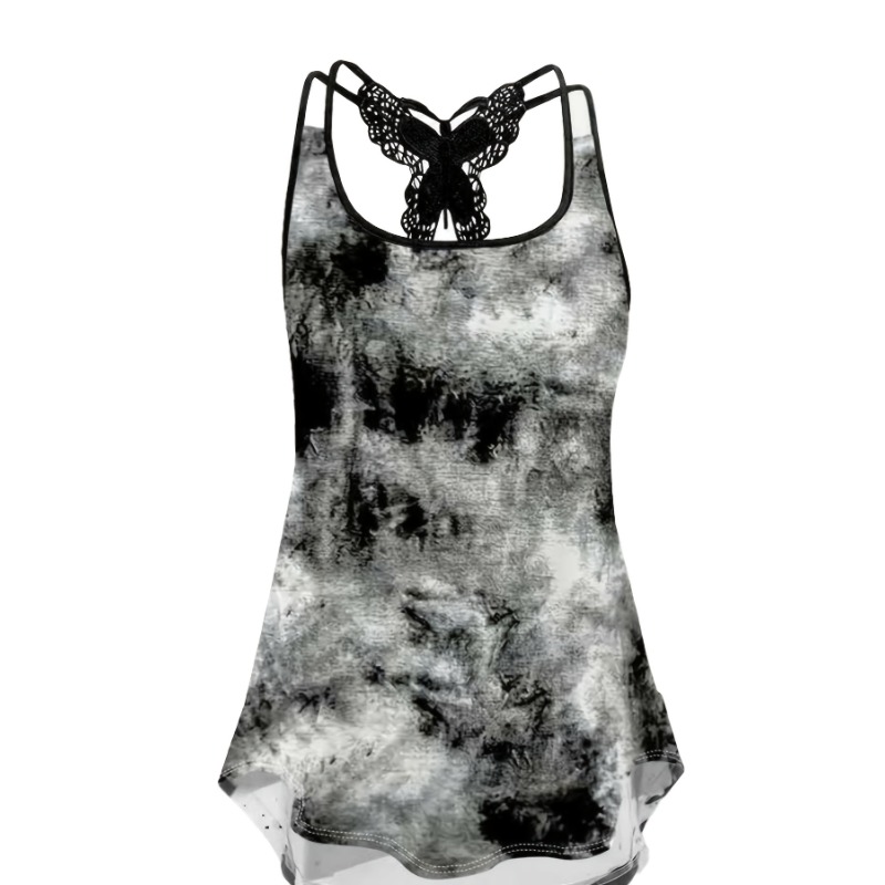 Plus Size 1XL-5XL Print Tank T - مراجعة Women Fashion Vest وسعره