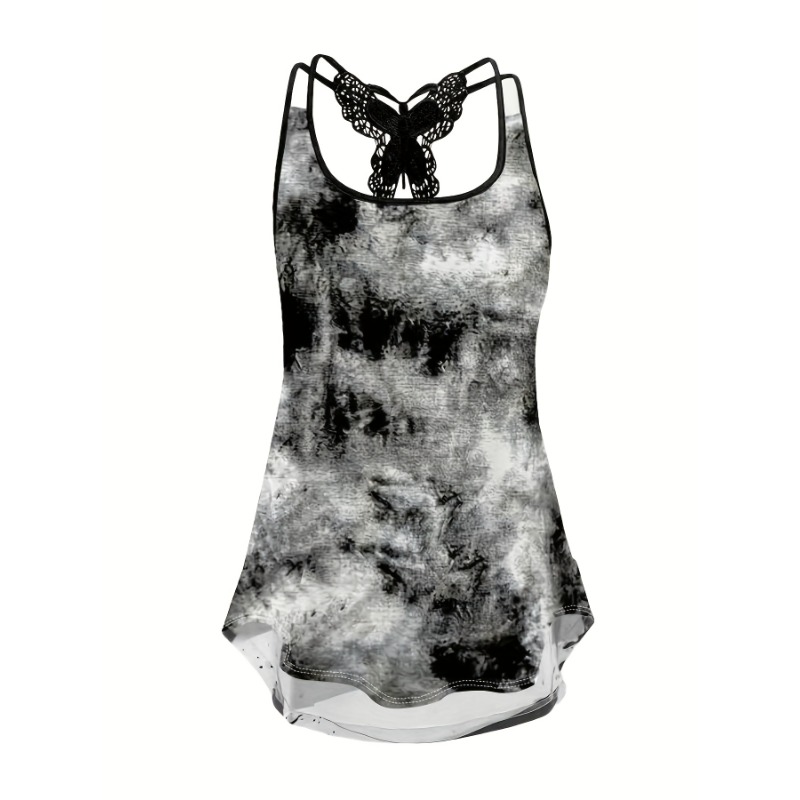 Plus Size 1XL-5XL Print Tank T - مراجعة Women Fashion Vest وسعره