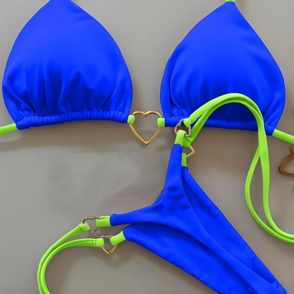 2026 Sexy Halter Solid color B - مراجعة Tie Dye Two Piece وسعره