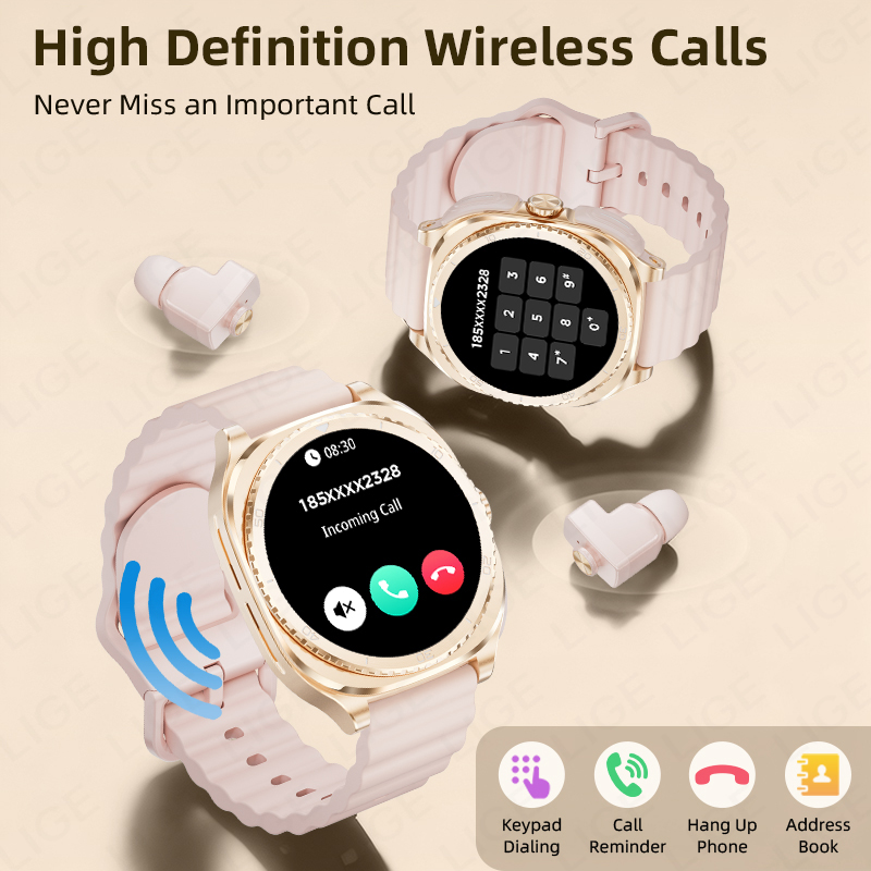 LIGE 2 In 1 TWS Headset Smart  - مراجعة Women Fashion Zone وسعره