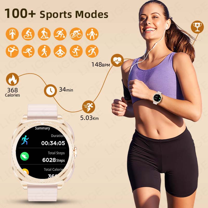 LIGE 2 In 1 TWS Headset Smart  - مراجعة Women Fashion Zone وسعره