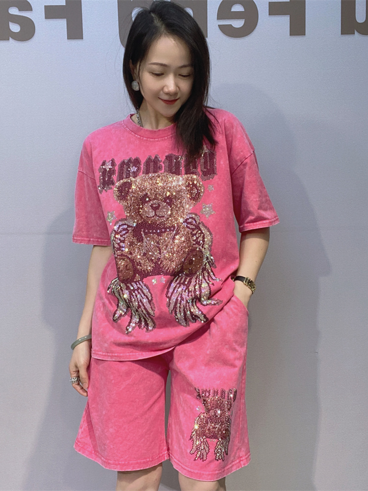 Casual Tie-Dye round Neck Shor - مراجعة Tie Dye Two Piece وسعره