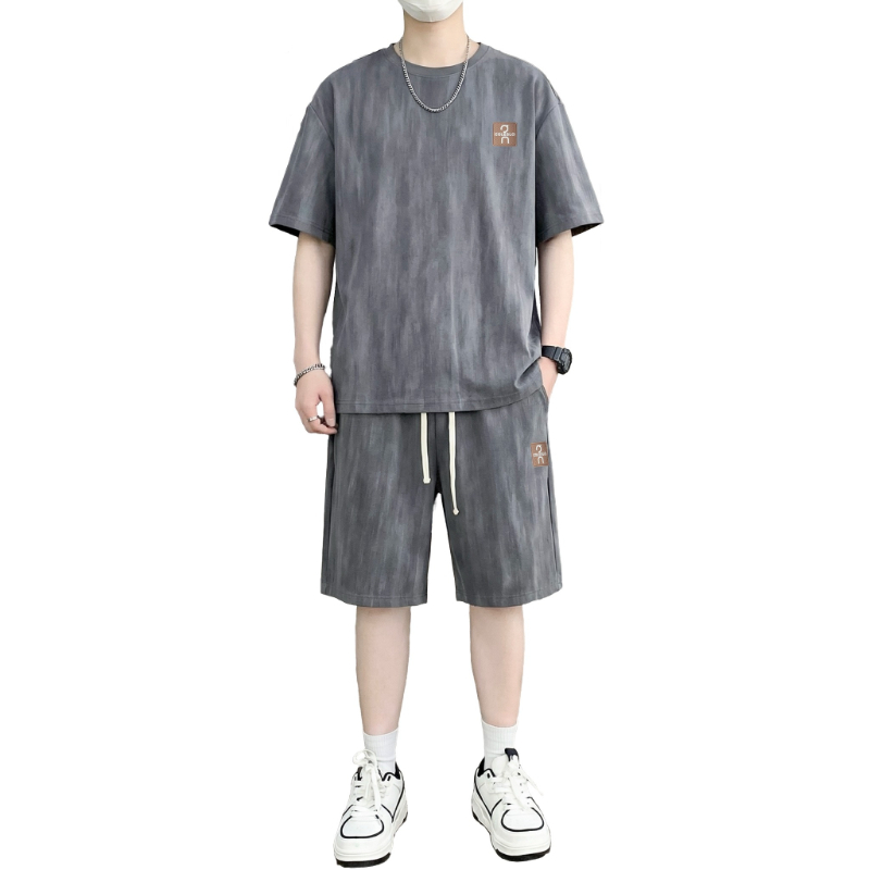 【T-Shirt + 5-Point Shorts】Men' - مراجعة Tie Dye Two Piece وسعره