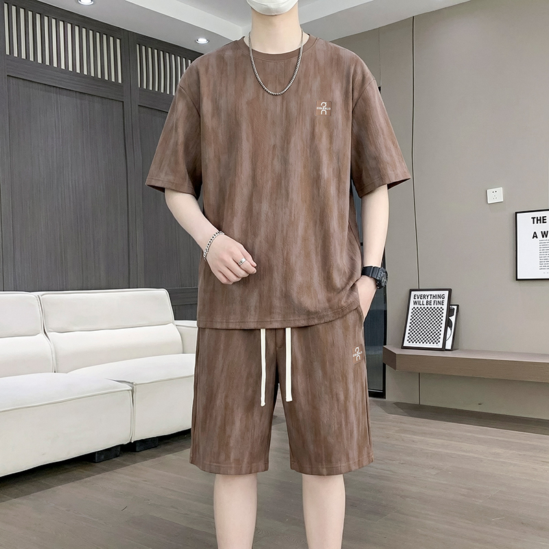 【T-Shirt + 5-Point Shorts】Men' - مراجعة Tie Dye Two Piece وسعره