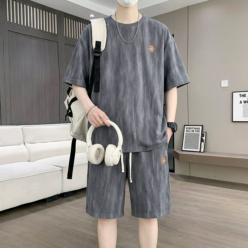 【T-Shirt + 5-Point Shorts】Men' - مراجعة Tie Dye Two Piece وسعره