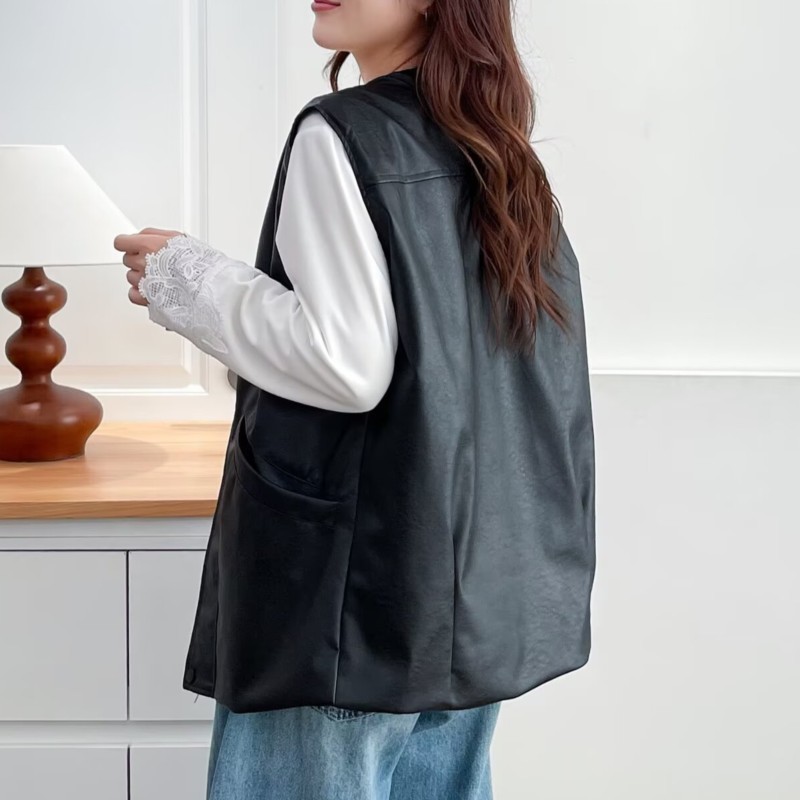 Fashion Plus Size Women's Leat - مراجعة Women Fashion Vest وسعره