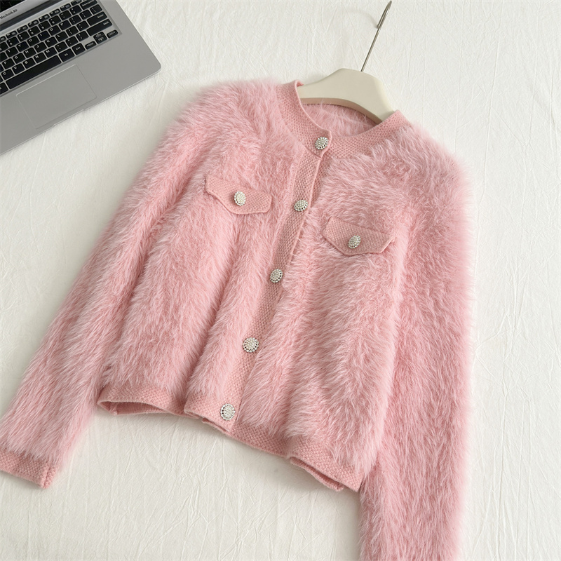Mohair Jacquard Knit Sweate Ca - مراجعة Xl Women'S Fashion وسعره